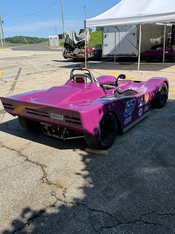 B2 Motorsports Spec Racer Ford car 57 in the Road Atlanta paddock