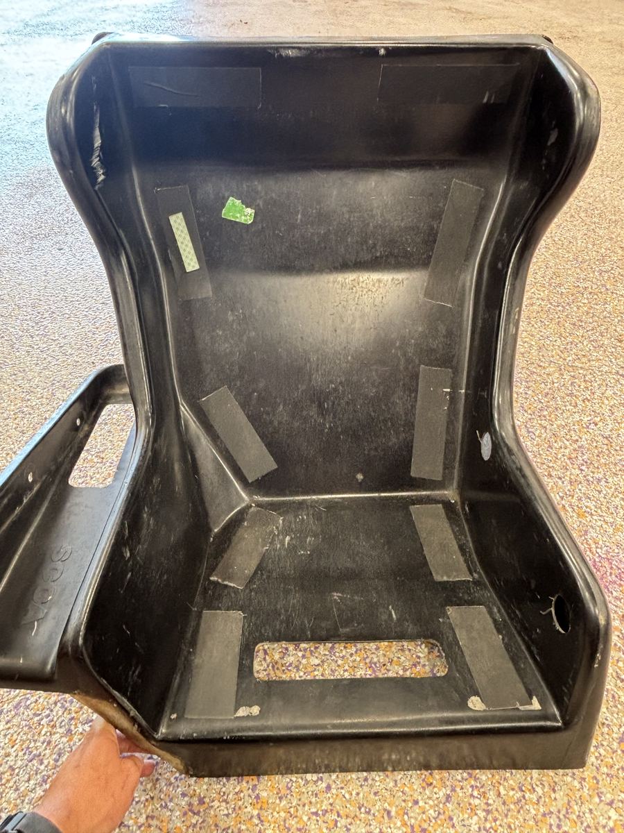 Bare Spec Racer Ford seat shell, before a custom insert is fitted